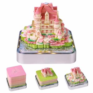 تقویم هنری سه بعدی کاغذی 2026 طرح قلعه عشق (ارسال 15 روز کاری)